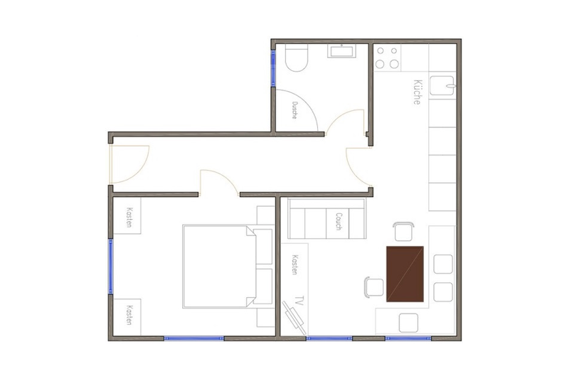 TOP 2 Wohnung — Grundriss